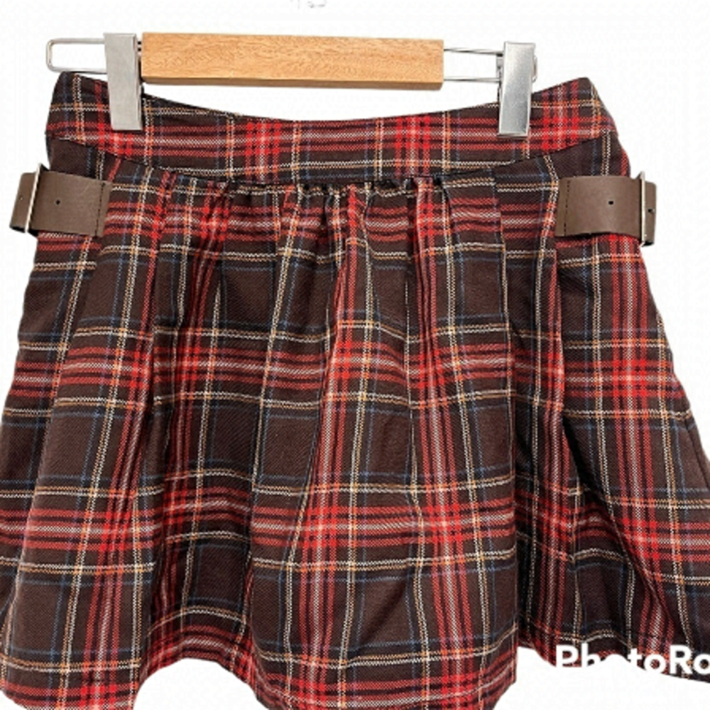 School girl mini skirt wool